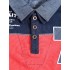 Name it polo cotone elasticizzato doppio colletto inserto jeans  bambino mod. Nitlars Lars